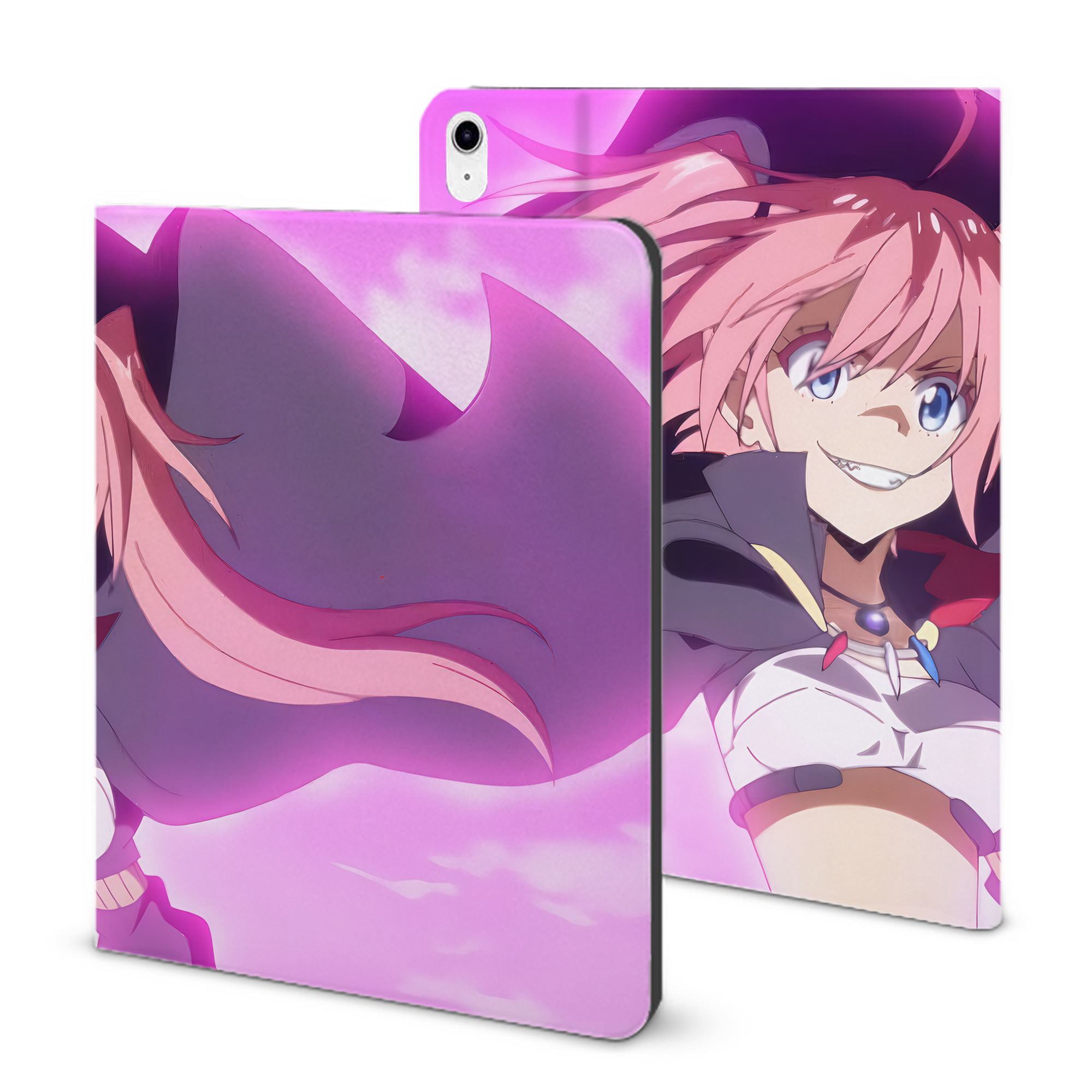 （画像用） 転スラ Regarding Reincarnated to Slime IPad ケース ブック型 PUレザー TPU 耐衝撃 軽量 薄型 ペン収納なし 全面保護 IPad 各モデル対応